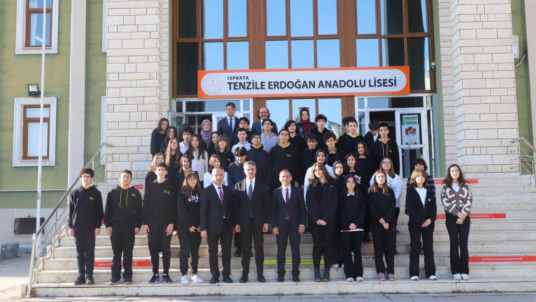 Vali Aydın BARUŞ, Tenzile Erdoğan Anadolu Lisesi'nde Matematik Atölyesi Açılışı Yaptı