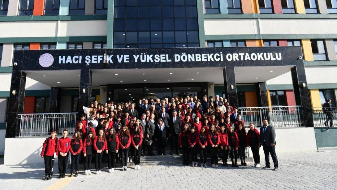 Hacı Şefik ve Yüksel Dönbekçi Ortaokulu'nda Bulunan Matematik Atölyesinin Açılışı Gerçekleştirildi