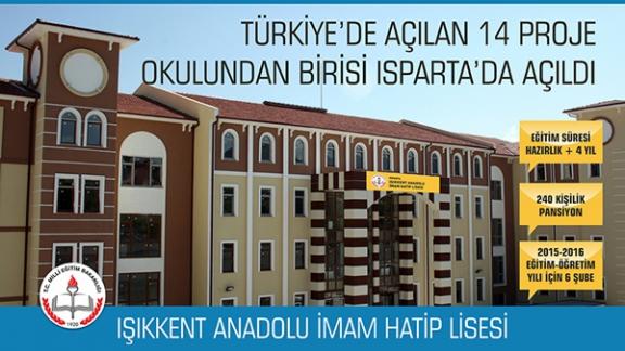 Türkiyede Açılan 14 Proje Okulundan Birisi Işıkkent Anadolu İmam Hatip Lisesi Açılıyor.