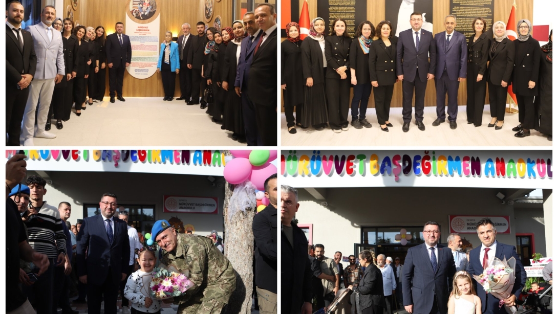 Mürüvvet BAŞDEĞİRMEN Anaokulu, düzenlenen törenle hizmete açıldı.